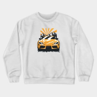 Yellow JDM Toyota Supra MKV Crewneck Sweatshirt